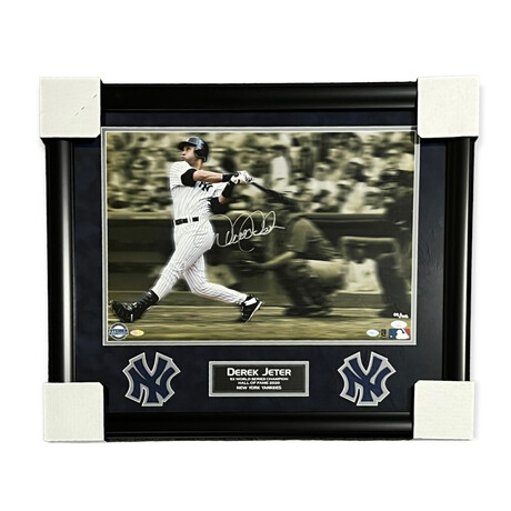 Derek Jeter // New York Yankees // Autographed Photograph + Framed // Limited Edition #64/102