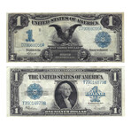 1899 and 1923 $1 Large-Size Silver Certificates // Set of 2 // Lightly Circulated