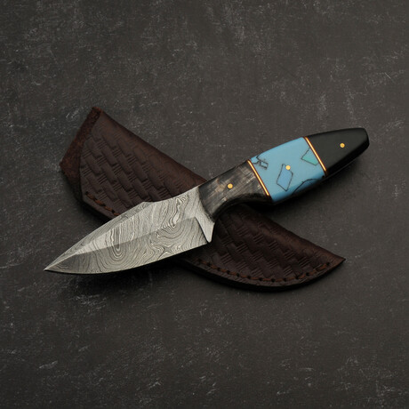 8" Turquoise & Horn Hunter