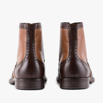 Two Tone Brogue Boot // Tan (UK: 7)