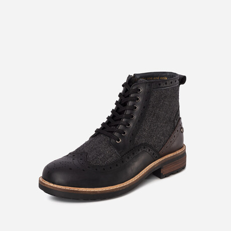 Mens Sherwood Herringbone Boot // Black (UK: 7)