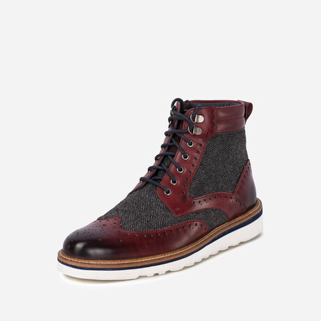 Mens Gs Linwood Brogue Boot // Bordo (UK: 7)