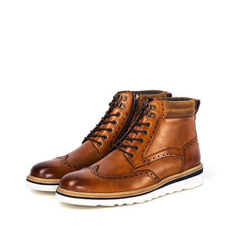 Linton 2.0 Wedge Brogue Boot // Tan (UK: 7)