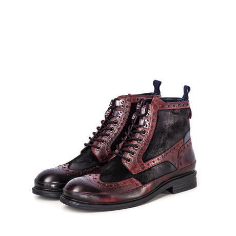 Artisan Benedict  Brogue Boot // Bordo (UK: 7)