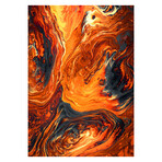 Sun Marble Glass Wall Art (17.7"H x 25.6"W)