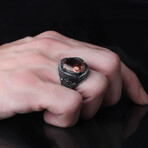 925 Sterling Silver Zultanite Color Changing Stone Men's Ring V1 (8.5)