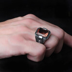 925 Sterling Silver Zultanite Color Changing Stone Men's Ring V2 (9.5)