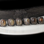 925 Sterling Silver Yemeni Agate Stone Men's Ring (9.5)