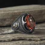 925 Sterling Silver Zultanite Color Changing Stone Men's Ring V3 (7.5)