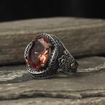 925 Sterling Silver Zultanite Color Changing Stone Men's Ring V1 (8.5)