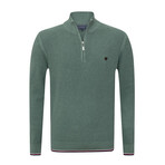 Pulse Sweater // Green Melange (XL)