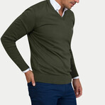 Ponte Sweater // Olive (S)