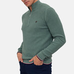 Pulse Sweater // Green Melange (XL)