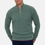 Pulse Sweater // Green Melange (XL)
