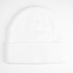 Fairway Wave & Spade Beanie // White (S)