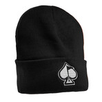 Fairway Wave & Spade Beanie // Black (S)