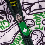 Augusta Topo Pullover // White + Green (3XL)