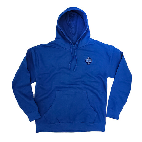 Fairway Wave & Spade Hoodie // Blue (S)