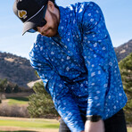 Blue Flower Power Pullover // Blue (XL)