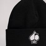 Fairway Wave & Spade Beanie // Black (S)