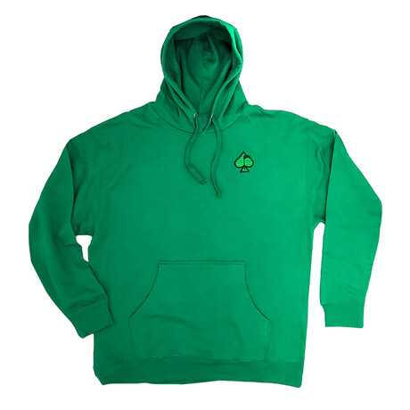 Fairway Wave & Spade Hoodie // Green (S)