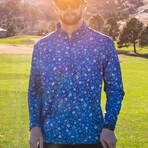 Blue Flower Power Pullover // Blue (XL)