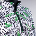 Augusta Topo Pullover // White + Green (3XL)