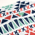 Aztec Pullover 2.0 // White + Green + Navy + Red (2XL)