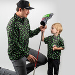 Frankenstein Pullover // Black + Green (2XL)