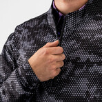 Black Hex Digi Pullover // Black + Gray (S)