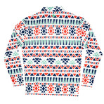 Aztec Pullover 2.0 // White + Green + Navy + Red (2XL)