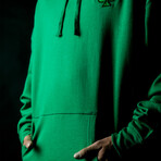Fairway Wave & Spade Hoodie // Green (S)