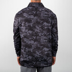 Black Hex Digi Pullover // Black + Gray (S)