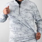 Arctic Hex Digi Pullover // White + Gray (L)