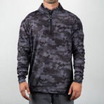 Black Hex Digi Pullover // Black + Gray (S)