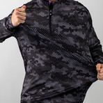 Black Hex Digi Pullover // Black + Gray (S)