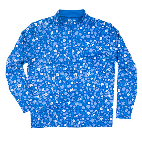 Blue Flower Power Pullover // Blue (S)