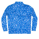 Blue Flower Power Pullover // Blue (XL)
