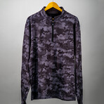 Black Hex Digi Pullover // Black + Gray (S)