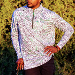 Augusta Topo Pullover // White + Green (3XL)