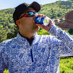 Bud Light Pullover // White + Blue (S)