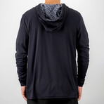 Shadown Drip Pullover // Black + Gray (2XL)