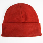 Fairway Wave & Spade Beanie // Red (S)