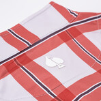 Lumberjack Pullover // White + Red (3XL)