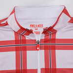 Lumberjack Pullover // White + Red (3XL)