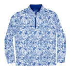 Bud Light Pullover // White + Blue (S)