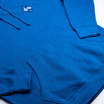 Fairway Wave & Spade Hoodie // Blue (S)