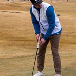 Pins Performance Vest // White + Blue Splatter (2XL)