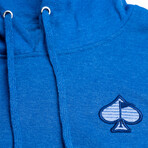 Fairway Wave & Spade Hoodie // Blue (S)