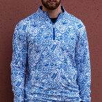 Bud Light Pullover // White + Blue (S)